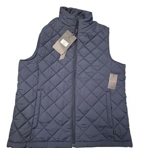 Hawke & Co. Navy Men’s Quilted Vest NWT M Performance Wind Water Resistant